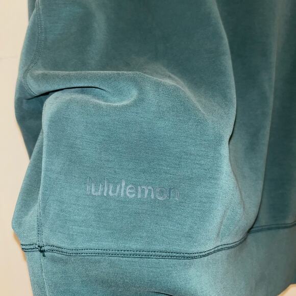 Lululemon Perfectly Oversized Cropped Crew Green Jasper Size 2 - Picture 4 of 6